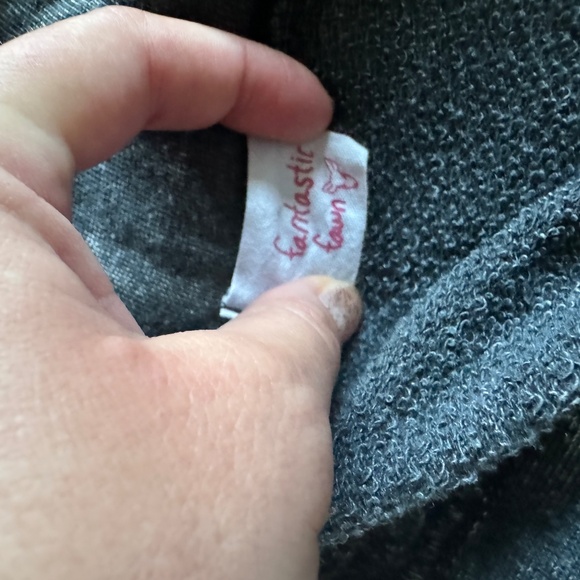 Fantastic Fawn Grey Open Long Sleeve Top - Picture 3 of 4